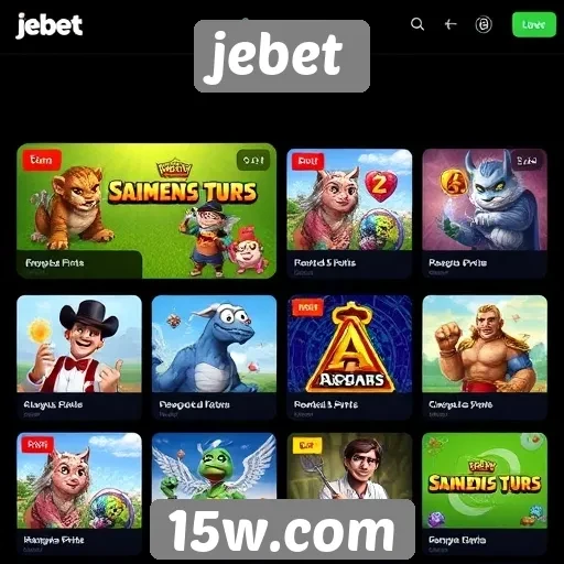 Exploração de temas populares no site de jogos jebet